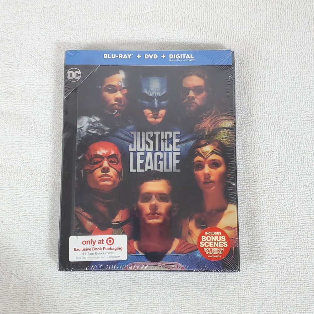 Justice League Limited Edition featuring Blu-Ray, DVD & Digital code